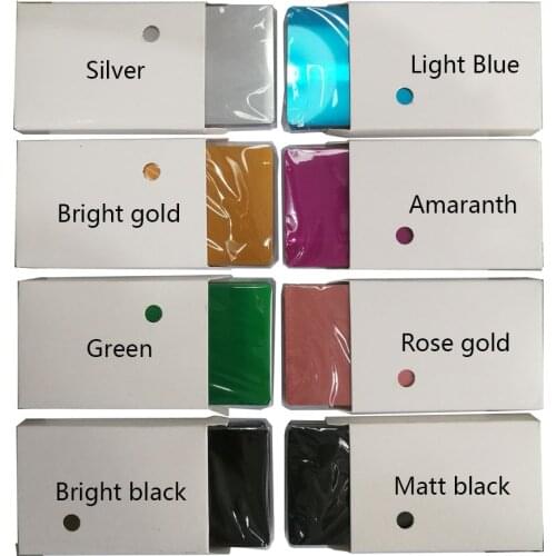 0.22mm Thickness 50pcs/Set 85x54mm 10 Colors Laser Marking Engraved Accessories Aluminum DIY Blank Gift Greeting Business Card