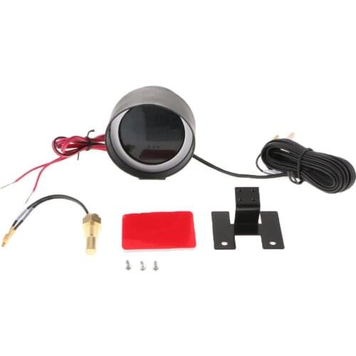 DC 12V/24V Car LCD Digital Voltmeter Water Temp Gauge Meter with Sensor