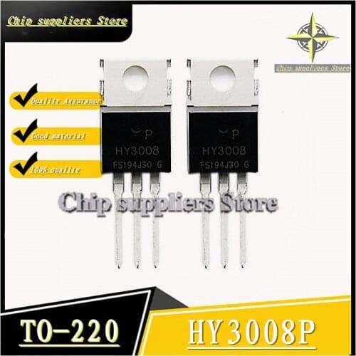 10PCS) HY3008P TO-220 HY3008 100A 80V controller MOS field effect tube New and original