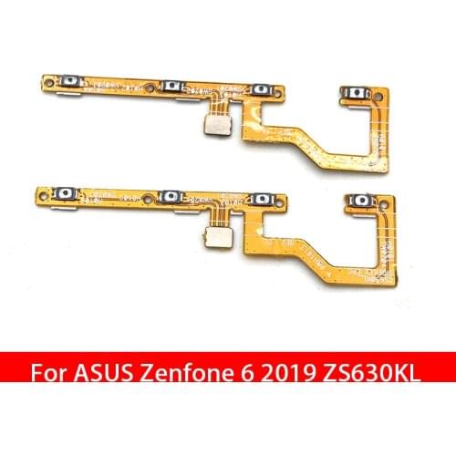 20pcs/lot Power on/off Volume Key Button Flex Cable Ribbon For ASUS ZenFone 6 2019 ZS630KL