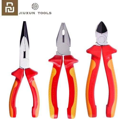 2021 Youpin VDE Insulated Cable Cutter Cable Needle Nose Pliers Wire Stripper Electrician Scissors 1000V German Certification