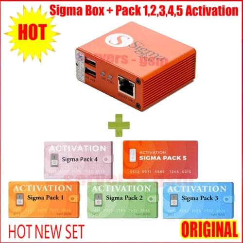 Newest Sigma Box Original Sigma box with 9 Cable with Activation Pack1+Pack2+Pack3 + Pack4 +Pack5 new update for huawei