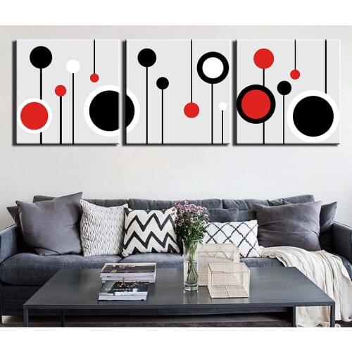 3 Panels Modular Painting Posters and Prints on Canvas Abstract art Wall Art Picture For Living Room