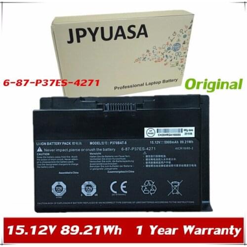 7XINbox 15.12V 89.21wh P370BAT-8 Laptop Battery For CLEVO X900 P370EM P370SM P370SM-A P375SM 6-87-P37ES-427 6-87-P37ES-4271