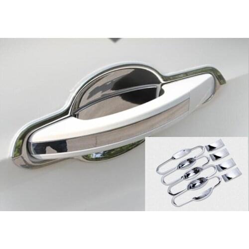 ABS DOOR HANDLE BOWL CUP CATCH CAVITY TRIM COVER INSERT GARNISH MOLDING 4PCS FOR FORD ESCAPE KUGA 2012 - 2015 2016 2017 2018