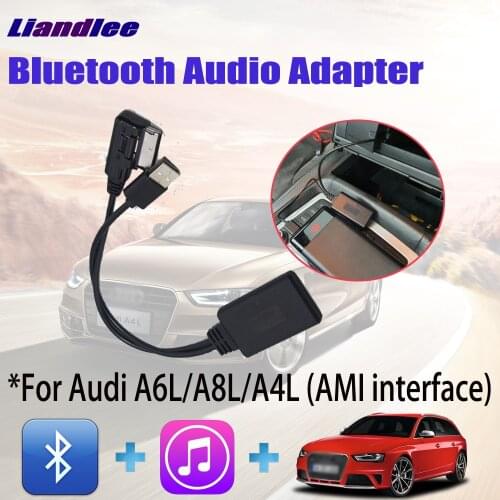 Liandlee DIY Car BT Adapter For Audi A6L/A8L/A4L/Q3/Q5/Q7 AMI MMI USB Interface Bluetooth Audio Decoder 3G/4G/5G Wireless Cable