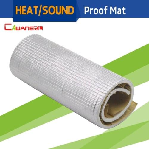 Cawanerl 12" X 40" Firewall Sound Deadener Car Heat Shield Insulation Mat Aluminum Foil Deadening Control Noise 30CM X 100CM