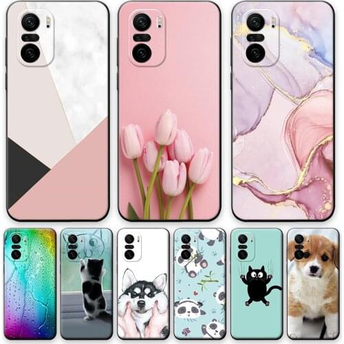 For Xiaomi POCO F3 Case flower Cute Phone Case For Xiaomi POCO F3 6.67" Soft Silicone Back Cover For Xiaomi POCO F3 TPU Bumper