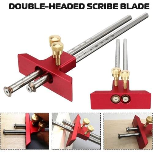 Digital Caliper Measuring Tool Woodworking Measurement Mark Tool Double Head Wood Marking Scriber can CSV