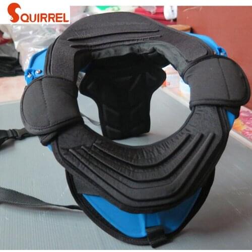 Color Blue Motocross Neck Brace helmet neck support Riding Racing safty gear set Four size together adjustable by yourself