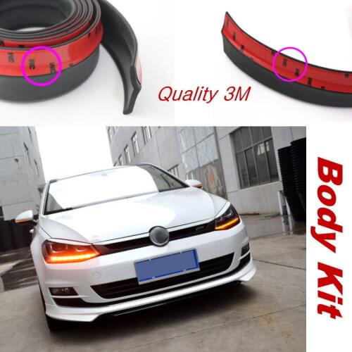 Car Bumper Lip Deflector Lips For Volkswagen Gol Parati Pointer Saveiro / Front Spoiler Skirt / Tunning View / Body Kit Strip