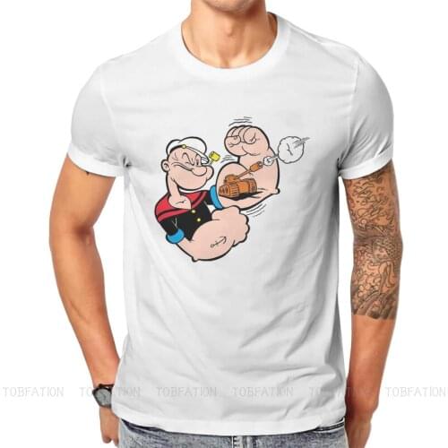 Popeye the Sailor Man Manga East Urban Home T Shirt Classic Goth Summer Plus size Cotton Mens Clothing Harajuku O-Neck TShirt