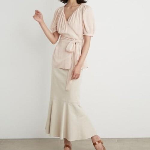 Блузки с галстуком KADUWAKI China At AliExpress