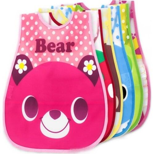 3 Pcs Baby EVA Bib Disposable Maternal and Child Supplies Children Saliva Towel Men and Women Baby Waterproof Bib Rice Pocket