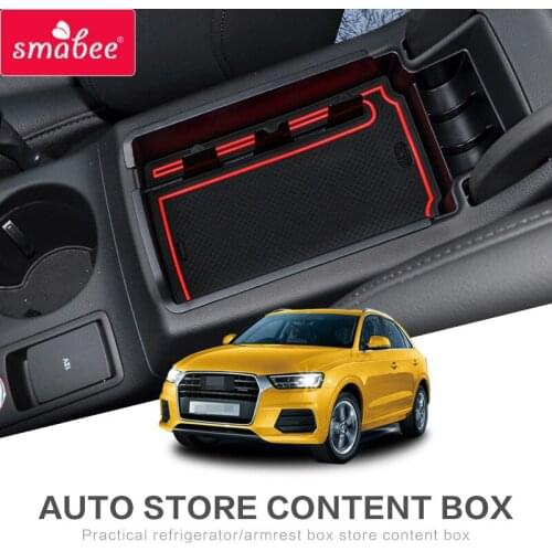 SMABEE For AUDI Q5 Q3 2009to2017 Armrest Box Storage Car Central Armrest Box storage box