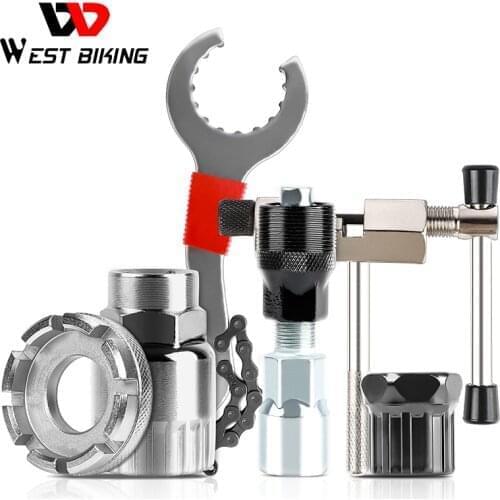 Multifunctional Bicycle Repair Tool Kits Chain Breaker Flywheel Remover Crank Puller Wrench MTB Road Bikes Maintenance Tools