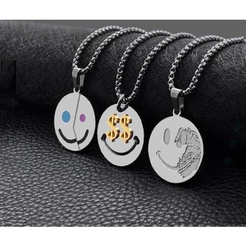 Fashion symbol necklace titanium steel punk street men and women wild hip-hop pendant hot sale