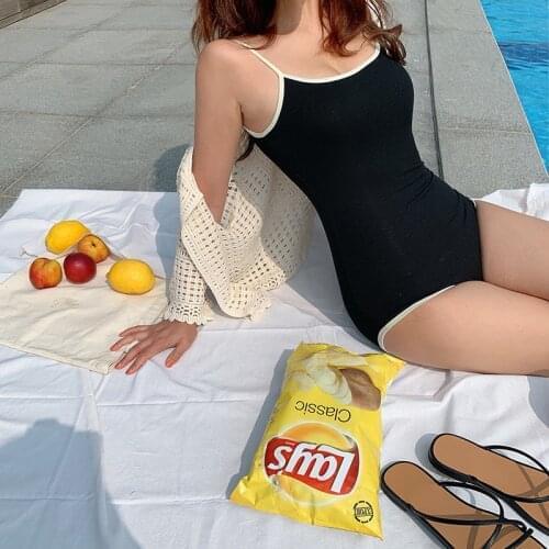 2021 New Sexy Bandeau One Piece Swimsuit Women Solid Swimwear Monokini Push Up Swim Suit Pads Trikini Pleated Bathing Suit