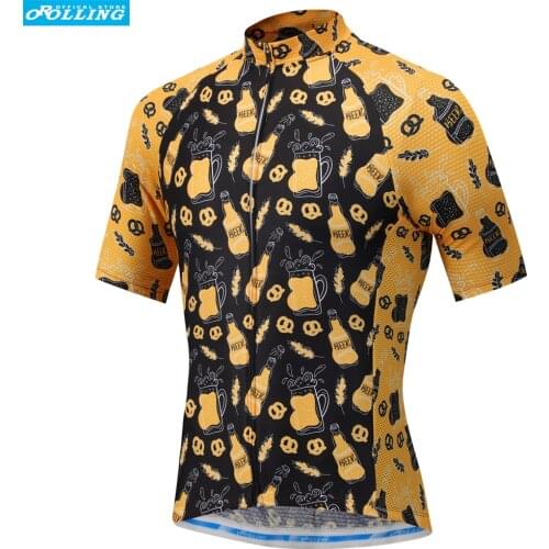 BEER NEW Orolling Cycling Jersey Tops Bike Sports Wear Free Shipping