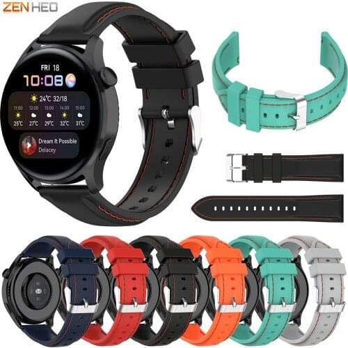 22mm Silicone Strap For Huawei Watch 3/Pro Smart Watch Band Replacement Watchband for Huawei Watch GT/Honor Watch GS Pro
