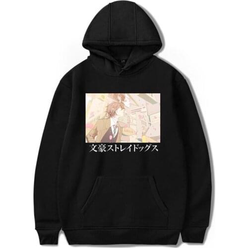 Japan Anime Bungo Stray Dogs Hoodie For Men Women Dazai Osamu Printed Casual Harajuku Sweatshirts Pullover Tops Fahsion Clothes