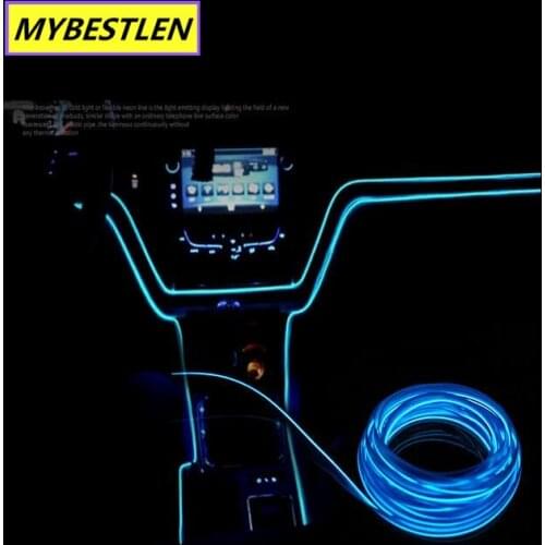 Universal 3M Flexible Neon LED Light for KIA Subaru Mercedes NISSAN Ford BMW AUDI HONDA Fait Wire Rope Car Styling fit