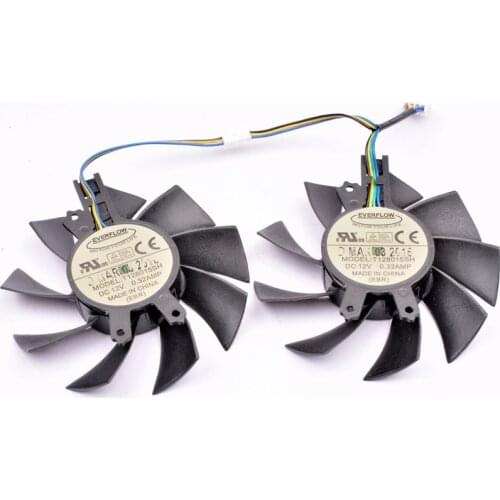 T128015SH 12V 0.32A is suitable for HASEE GTX960 GTX750 TiGTX950 graphics card cooling fan