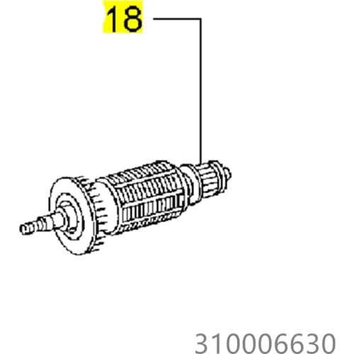 Armature Rotor for METABO BE75-16 BE75QUICK BE75-X3QUICK 310006630 Power Tool Accessories Electric tools part