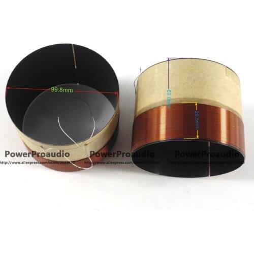 1pcs 99.8mm Voice coil Copper wire 8 Ohm For Loudspeaker Repair Woofer