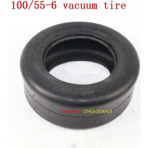 100/55-6 vacuum tire 10 inch tubeless tyre for Electric Scooter Go Karts ATV Quad Bike OFF-Road . Slick Vacuum Tyre