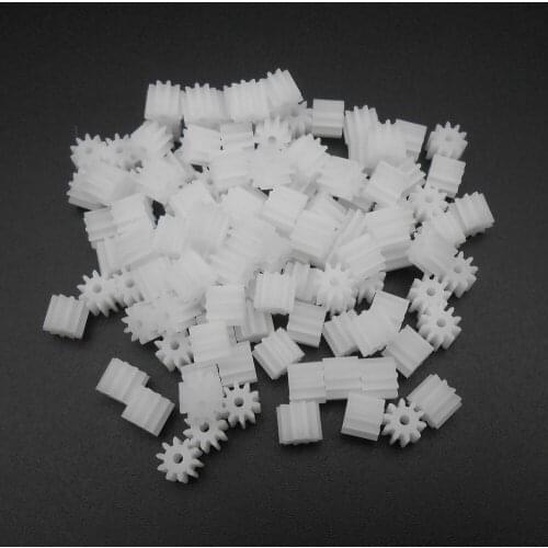 100PCS 0.5M 0.5 Modulus Plastic Spur Gear T=10 Aperture 1.5mm 1.45MM DIY Model Accessories 10 Teeth 5MMX6MM 10T 1.5A 101.5A 5X6