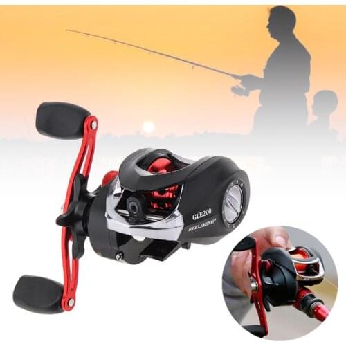17+1BB High Speed 7.2:1 Gear Ratio Fishing Bait Casting Reel Braking Force 10KG / 22LB with Left Right Hand Optional