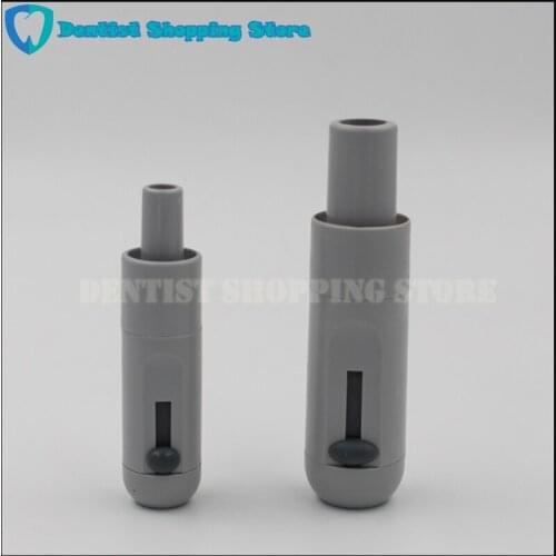 2pcs Dental Grey Universal Saliva Swivel Sucker Suction Handle With Adjustable Valve Strong Weak Suction Autoclavable
