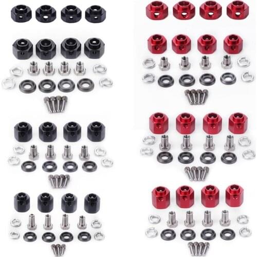 4pcs Car Trucks Wheels Widen Adapter Kit for 1/10 TRAXXAS TRX4 RC Vehicle Parts Reducing Gap and Widening Design Durable