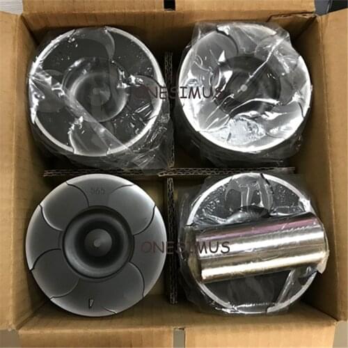 4 Pics Piston Ring and One set Piston 33979 OEM 1110A561 for L200 / TRITON 2.5 DI-D 4D56 (16V) , 4D56 HP TDI 91.1mm 4 cylinder