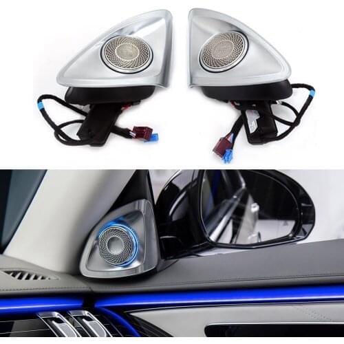 64-Color For Mercedes-Benz S-Class W223 2021 Original 4D Rotating Tweeter Speaker Ambient Light Car Led Neon Atmosphere Lamp