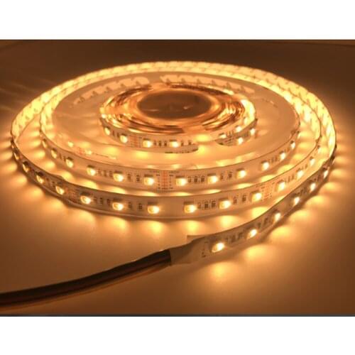 Free Shipping 5 Color In 1 Chip LED Strip Light 5050 60Leds/M RGBWW Led Strip,for Room Party Decoration Flexible Led Tape Light