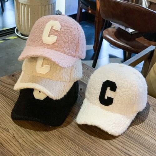 Autumn and winter new letter C baseball cap men and women influx of pure color adjustable caps street simple sun hat