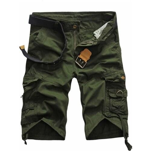 Men Casual Loose Cargo Pants Fashion Printed Camouflage Cropped Pants Heigh Quality Multi-pocket Decor Streetwear For Male