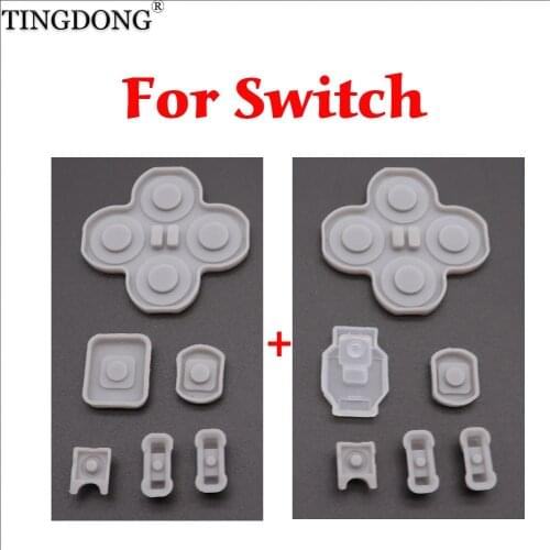 For Nintendo Switch NS Joy-Con Left Right Controller Conductive Rubber Silicone Button Pad Kit For JoyCon Replacement
