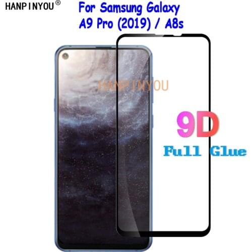 For Samsung Galaxy A9 Pro A9Pro (2019) / A8s 9D Full Cover Glue Tempered Glass Screen Protector Explosion-proof Protective Film