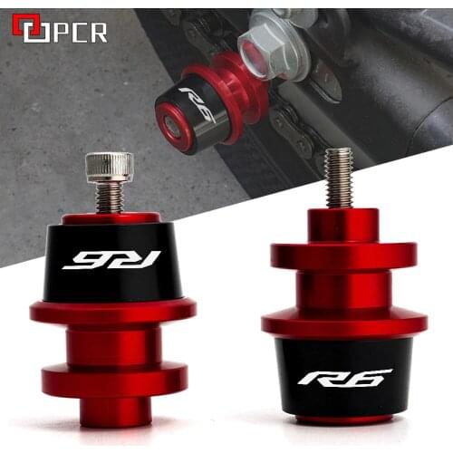 For yamaha YZF R6 2000-2021 2020 2019 2018 2017 2016 2015 YZFR6 YZF-R6 Motorcycle Swingarm Spools Slider Stand Screws M6