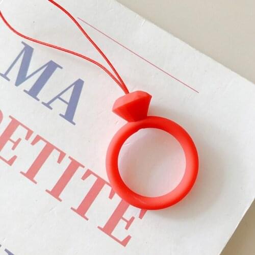 E65A 12pcs Phone Lanyard Finger Ring Silicone Cell Phone Strap for Phone Cases, USB Flash Drive, Keys, Cameras, and More