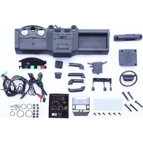 GPM Traxxas TRX4 Land Rover Defender with Fan Simulation Light Foot Pedal Center Console TRX4ZSP51