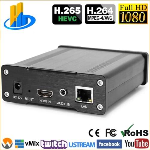 HEVC H.265 H.264 HDMI to IP Encoder Live Streaming Broadcast SRT NDI Video Encoder Streamer for IPTV Live etc