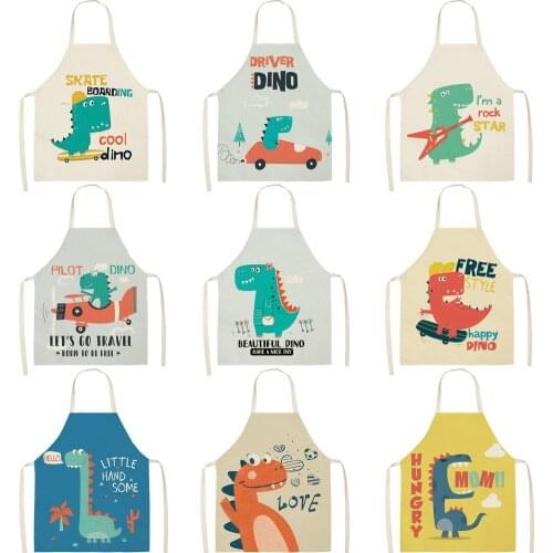 Cotton And Linen Waterproof Apron Kitchen Aprons Women Kitchen Apron Home Cleaning Tools Woman Overalls Art Apron Cook Clothes