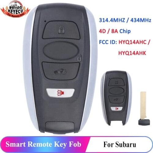 KEYECU FSK 314.4MHz 434MHz HYQ14AHK HYQ14AHC 4 Button Prox Remote Key Fob for Subaru Crosstrek Forester Impreza Legacy Outback