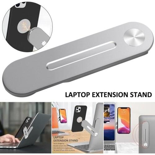 Aluminium Alloy Phone Bracket Adjustable Phone Holder Screen Support Laptop Side Mount Dual Monitor Display Clip Extension Stand
