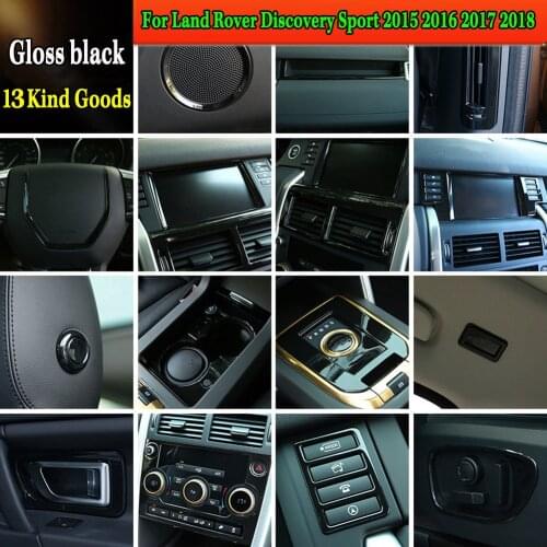 New! Car Luxury Entire Interior Moldings Gloss Black Full Kit For Land Rover Discovery Sport 2015 2016 2017 2018 Accessories