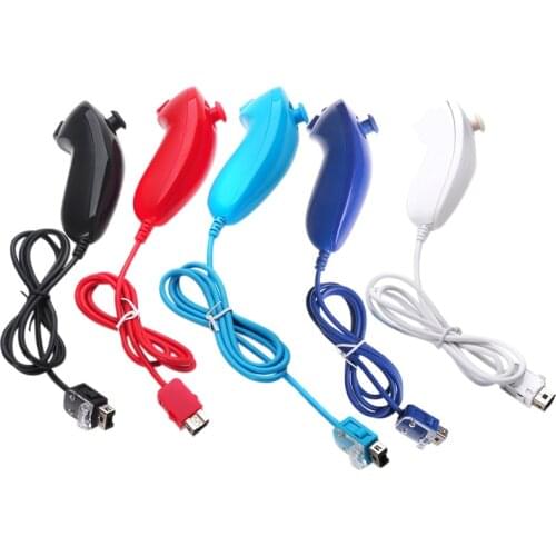 Nunchuck Nunchuk Video Game Controller Remote For Nintendo Wii Console 5 Colors